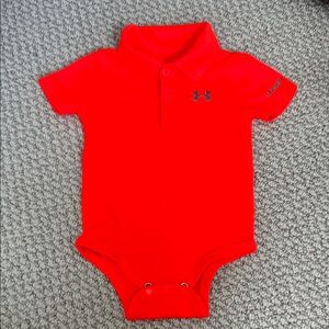 Under Armour Bright Orange Baby Onesie